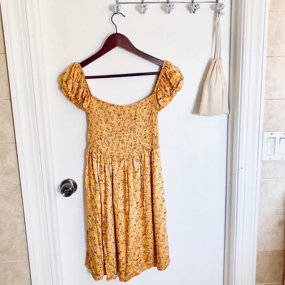 • don’t ask why floral yellow dress •